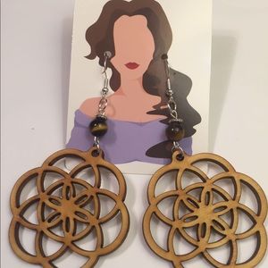 Sacred geometry earrings (seeds of life)